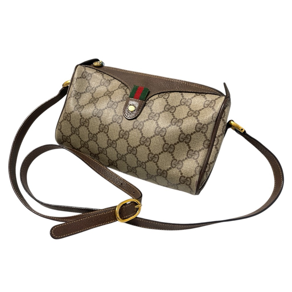Authentic Vintage Gucci pvc‎ Cherry Line Shoulder Messenger Crossbody Bag w/ COA